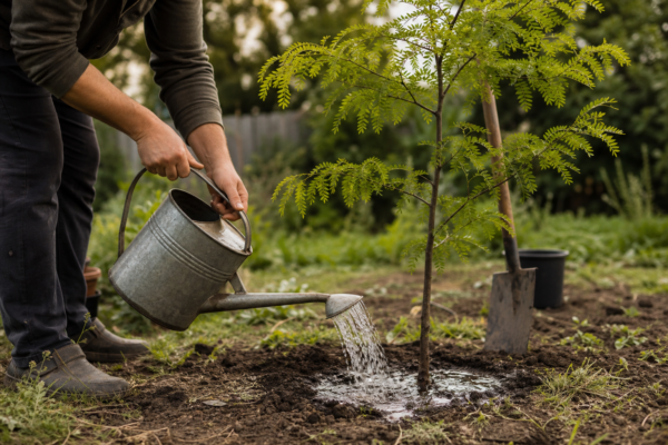 Glădiță (Gleditsia triacanthos) – plantare, udare și întreținere