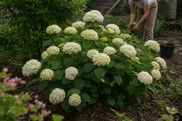 Hortensie Annabelle (Hydrangea arborescens): cum se plantează și cum se îngrijește corect