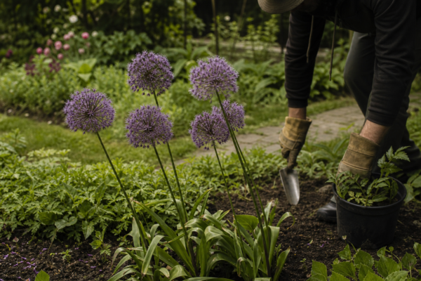 Allium ornamental (Allium giganteum) – condiții de creștere, plantare și îngrijire