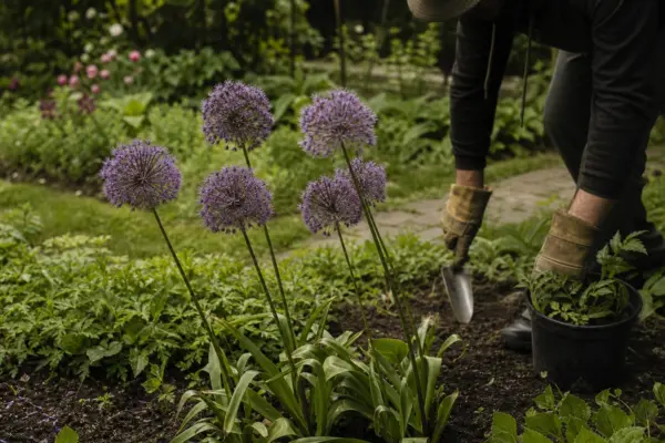 Allium ornamental (Allium giganteum) – condiții de creștere, plantare și îngrijire