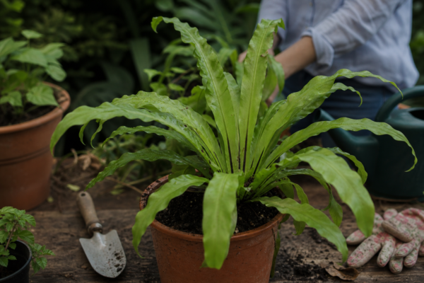 Feriga cuib de pasăre (Asplenium nidus): cum se plantează și cum se îngrijește corect