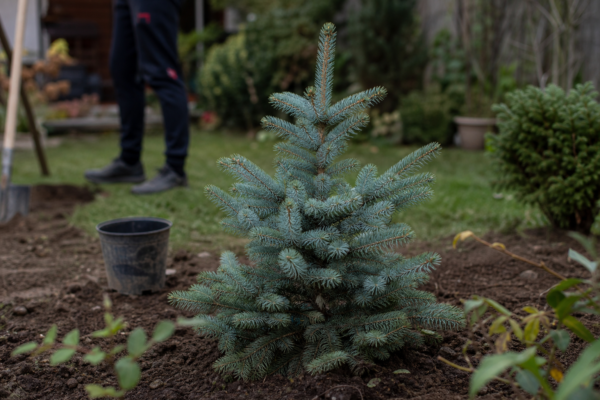 Molid argintiu (Picea pungens) – sfaturi de plantare și îngrijire