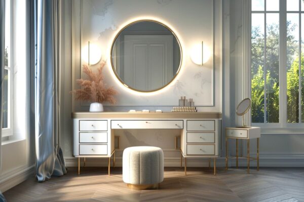 Măsuță de machiaj cu oglindă luminată – modele cu raport bun calitate-preț