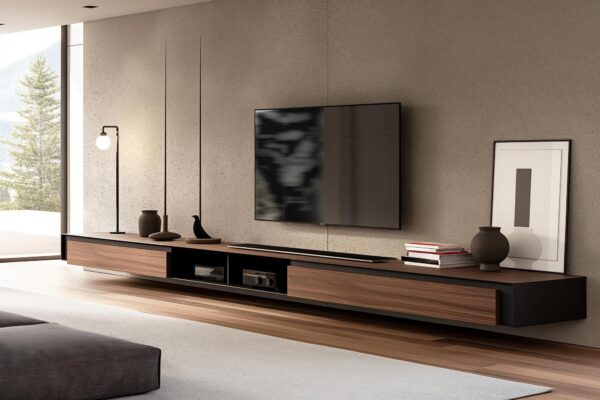 Idei pentru un perete TV modern, fără mobilier masiv