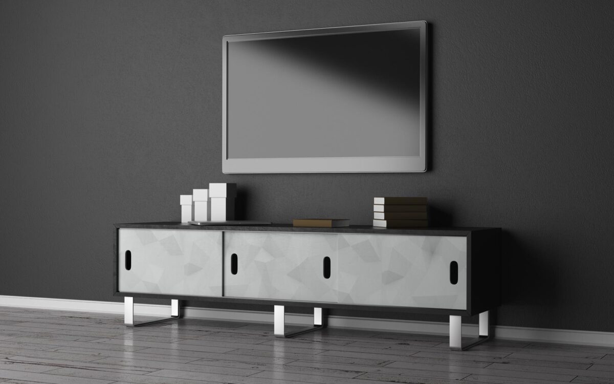 Comode TV antracit și negre – top modele cu aspect contemporan